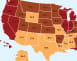 Gasoline state taxes map - thumbnail