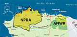 Alaska NPRA and ANWR map