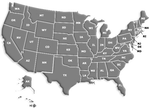 USA jobs map