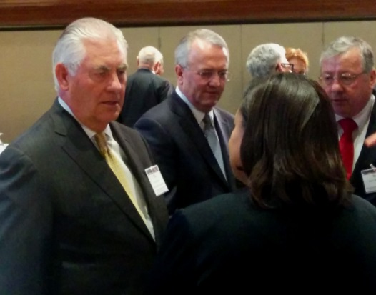 ExxonMobil Chairman and CEO Rex Tillerson, API President and CEO Jack Gerard and USEA Executive Director Barry Worthington