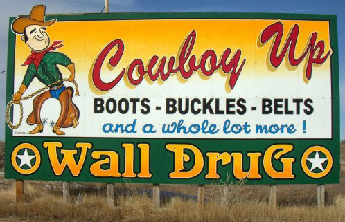 Wall Drug Cowboy-upSign