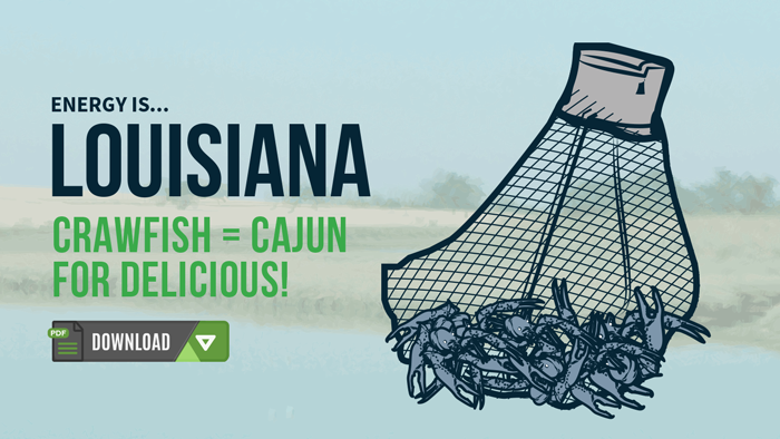 Thumbnail: Louisiana Energy, Crawfish equals cajun for delicious