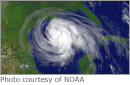NOAA photo of hurricane