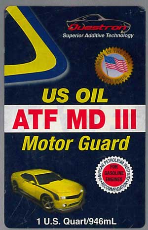 questron counterfeit US OIL ATF MD III Motor Guard
