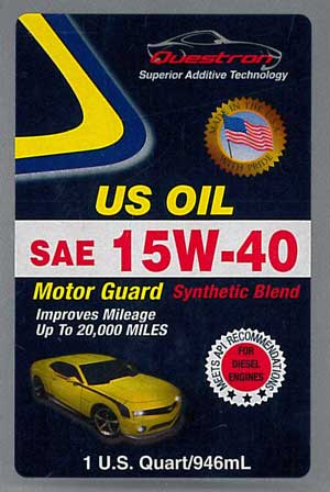 questron counterfeit U.S. Oil Motor Guard Synthetic Blend