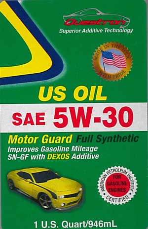 questron counterfeit US OIL MOTOR GUARD FULL SYNTHETIC